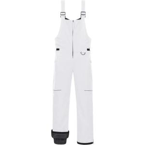 imageCREATMO US Boys Snow Bibs Kids Ski Pants Waterproof Insulated Winter OverallsWhite