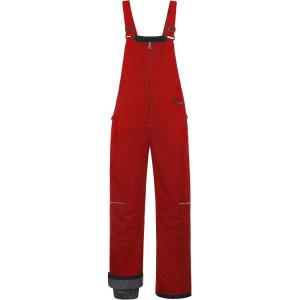 imageCREATMO US Girls Snow Bibs Kids Ski Pants Waterproof Insulated Winter OverallsRed