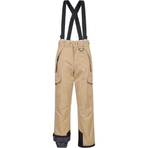 imageCREATMO US Mens Snow Pants Ski Bibs Waterproof Insulated Winter Snowboard CargoKhaki