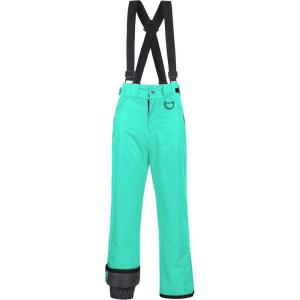 imageCREATMO US Womens Snow Pants Ski Bibs Waterproof Insulated Winter SnowboardGreen