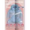 imageCREATMO US Womens Packable Waterproof Running Rain Coat Reflective Cycling Jacket Windbreaker With Detachable HoodBlue