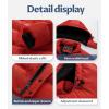 imageCREATMO US Mens Puffer Jacket Waterproof Winter Parka jacket Warm Thicken Ski CoatRed