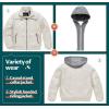 imageBoys Faux Leather Jacket Windproof Warm Winter Coat Kids Bomber Outerwear Waterproof PU Motorcycle JacketWhite