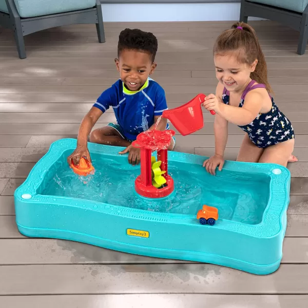 Simplay3 Carry amp Go Ocean Drive 2Sided Water Play Table for Kids with 4 Accessories  IndoorOutdoor Toy Includes Waterwheel Boat Bucket and Truck Made in USASimplay3 Carry amp Go Ocean Drive 2Sided Water Play Table for Kids with 4 Accessories  IndoorOutdoor Toy Includes Waterwheel Boat Bucket and Truck Made in USA