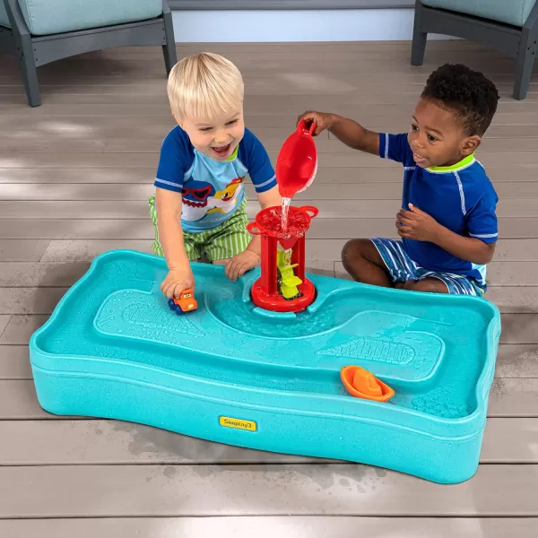 Simplay3 Carry amp Go Ocean Drive 2Sided Water Play Table for Kids with 4 Accessories  IndoorOutdoor Toy Includes Waterwheel Boat Bucket and Truck Made in USASimplay3 Carry amp Go Ocean Drive 2Sided Water Play Table for Kids with 4 Accessories  IndoorOutdoor Toy Includes Waterwheel Boat Bucket and Truck Made in USA