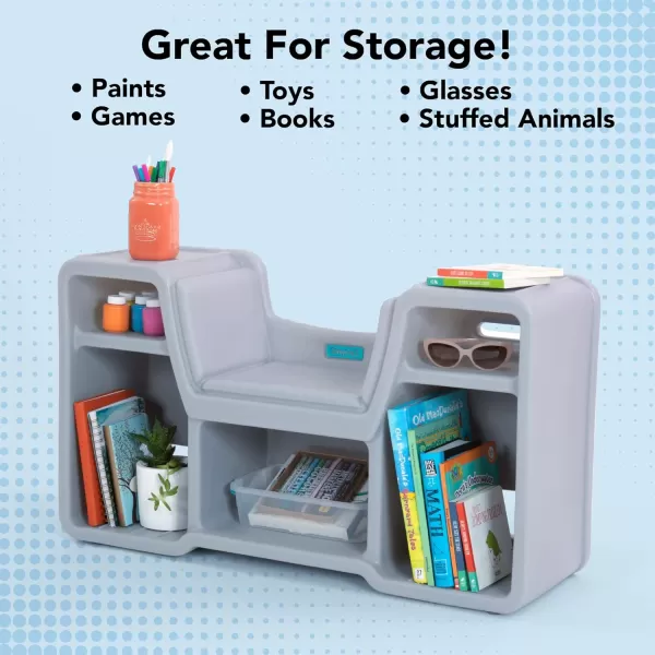 Simplay3 Cozy Cubby Book Nook  Kids Bookshelf and Storage with Builtin Reading Seat Fully Assembled Made in USASimplay3 Cozy Cubby Book Nook  Kids Bookshelf and Storage with Builtin Reading Seat Fully Assembled Made in USA