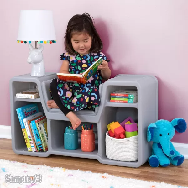 Simplay3 Cozy Cubby Book Nook  Kids Bookshelf and Storage with Builtin Reading Seat Fully Assembled Made in USASimplay3 Cozy Cubby Book Nook  Kids Bookshelf and Storage with Builtin Reading Seat Fully Assembled Made in USA