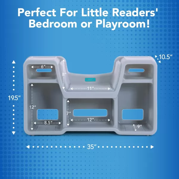 Simplay3 Cozy Cubby Book Nook  Kids Bookshelf and Storage with Builtin Reading Seat Fully Assembled Made in USASimplay3 Cozy Cubby Book Nook  Kids Bookshelf and Storage with Builtin Reading Seat Fully Assembled Made in USA