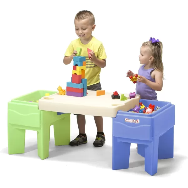 Simplay3 Kids Indoor Outdoor Sand and Water Activity Table with StorageSimplay3 Kids Indoor Outdoor Sand and Water Activity Table with Storage