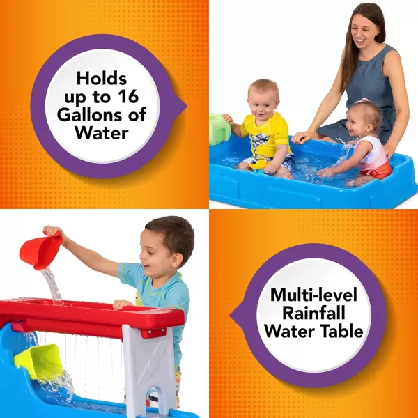 Simplay3 Raindrop Falls Water Table and Splash Kiddie Pool for Toddlers and Kids 9 Water Play Table AccessoriesSimplay3 Raindrop Falls Water Table and Splash Kiddie Pool for Toddlers and Kids 9 Water Play Table Accessories