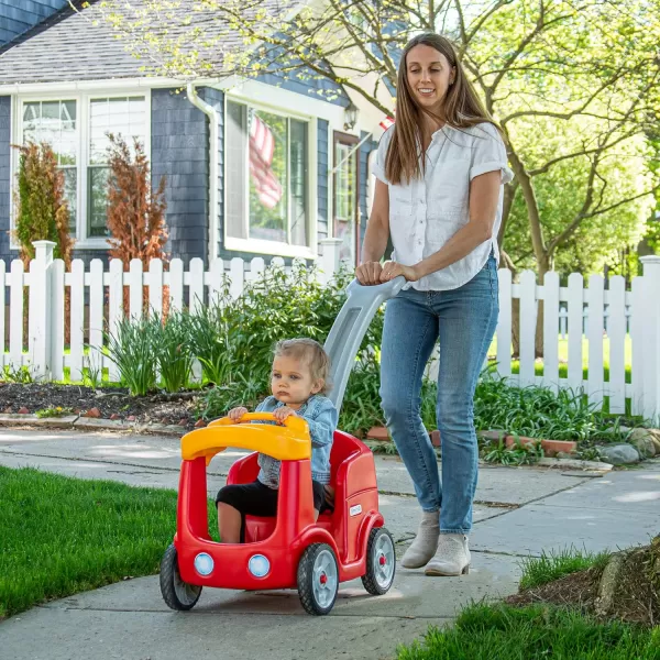 Simplay3 Roll and Stroll Quiet RideOn Toddler Toy Push Car with Seatbelt for Toddlers Ages 154 yrs BlueRed