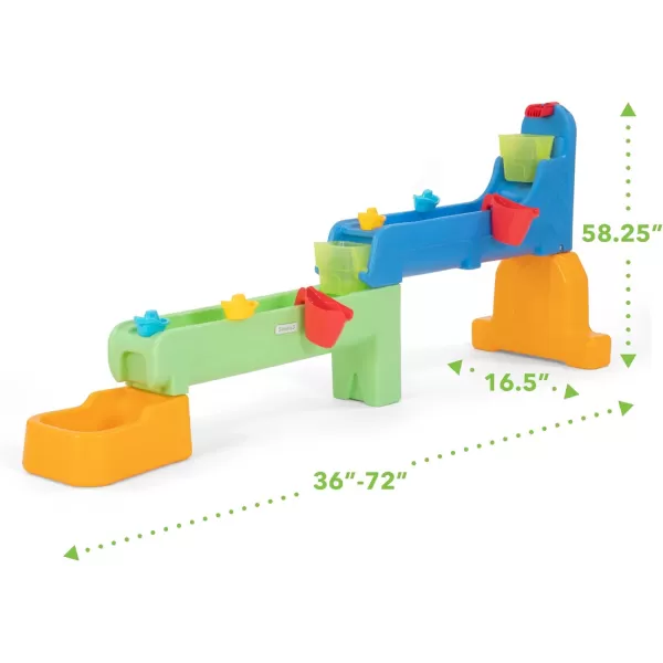 Simplay3 Rushing River Falls MultiLevel Outdoor Water Play Table Expandable Splash Table for Toddlers and Kids Ages 15 to 6  Includes 9 Accessories Made in USASimplay3 Rushing River Falls MultiLevel Outdoor Water Play Table Expandable Splash Table for Toddlers and Kids Ages 15 to 6  Includes 9 Accessories Made in USA