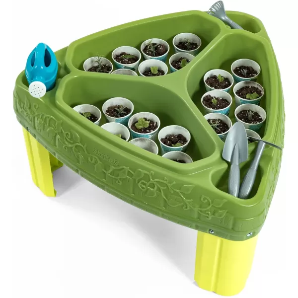 Simplay3 Seed to Sprout Raised Garden Planter Kids Outdoor Garden Kit with Garden Tools for Growing Flowers or Vegetables Green Made in USASimplay3 Seed to Sprout Raised Garden Planter Kids Outdoor Garden Kit with Garden Tools for Growing Flowers or Vegetables Green Made in USA