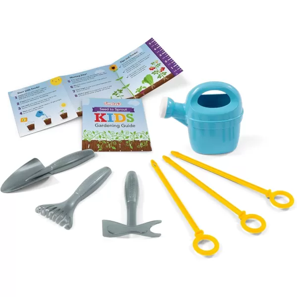 Simplay3 Seed to Sprout Raised Garden Planter Kids Outdoor Garden Kit with Garden Tools for Growing Flowers or Vegetables Green Made in USASimplay3 Seed to Sprout Raised Garden Planter Kids Outdoor Garden Kit with Garden Tools for Growing Flowers or Vegetables Green Made in USA