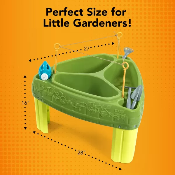 Simplay3 Seed to Sprout Raised Garden Planter Kids Outdoor Garden Kit with Garden Tools for Growing Flowers or Vegetables Green Made in USASimplay3 Seed to Sprout Raised Garden Planter Kids Outdoor Garden Kit with Garden Tools for Growing Flowers or Vegetables Green Made in USA