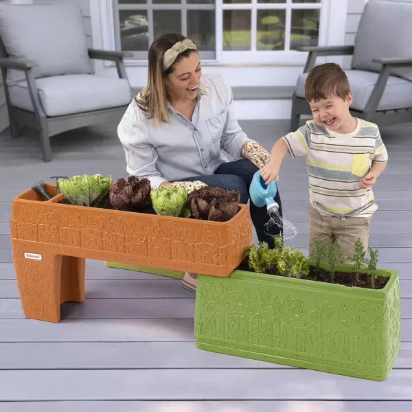 Simplay3 Seed to Sprout Slide and Store TwoLevel Planter MultiLevel Tiered Planter for Outdoor Gardening Made in USASimplay3 Seed to Sprout Slide and Store TwoLevel Planter MultiLevel Tiered Planter for Outdoor Gardening Made in USA