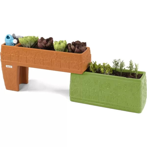 Simplay3 Seed to Sprout Slide and Store TwoLevel Planter MultiLevel Tiered Planter for Outdoor Gardening Made in USASimplay3 Seed to Sprout Slide and Store TwoLevel Planter MultiLevel Tiered Planter for Outdoor Gardening Made in USA