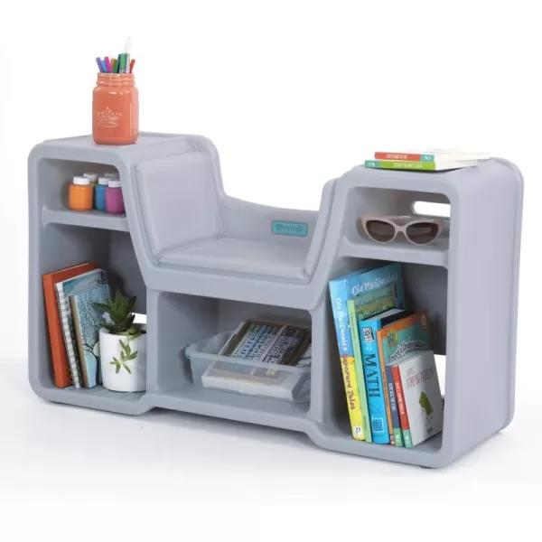 Simplay3 Cozy Cubby Book Nook  Kids Bookshelf and Storage with Builtin Reading Seat Fully Assembled Made in USASimplay3 Cozy Cubby Book Nook  Kids Bookshelf and Storage with Builtin Reading Seat Fully Assembled Made in USA