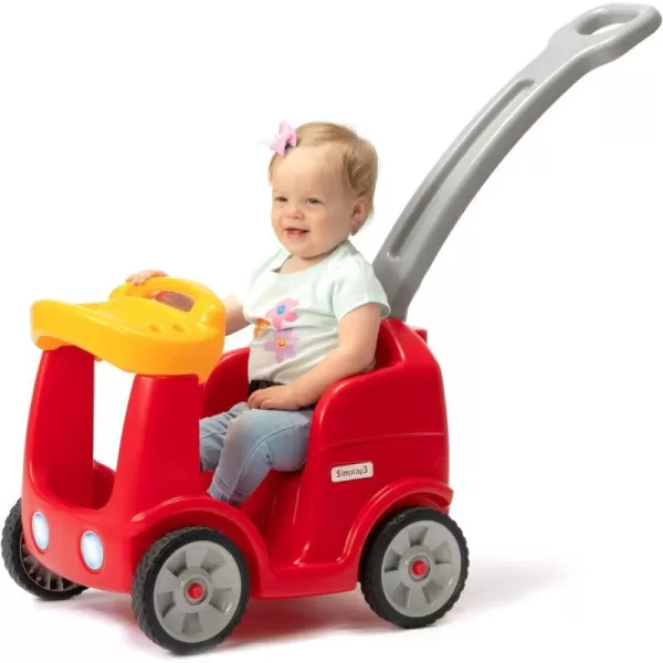 Simplay3 Roll and Stroll Quiet RideOn Toddler Toy Push Car with Seatbelt for Toddlers Ages 154 yrs BlueRed