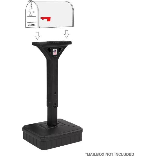 American Home DigFree Universal Mailbox Post for Standard Mailboxes  No Digging Needed Mailbox Post  BlackAmerican Home DigFree Universal Mailbox Post for Standard Mailboxes  No Digging Needed Mailbox Post  Black