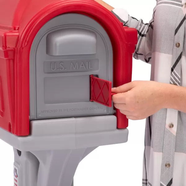 DigFree Easy Up Home Mailbox GraystoneBlack Made in The USAClassic Red White Blue Gray