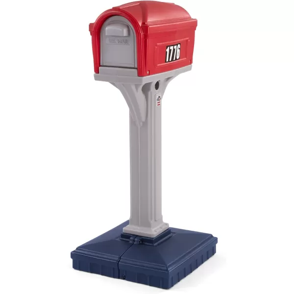 DigFree Easy Up Home Mailbox GraystoneBlack Made in The USAClassic Red White Blue Gray