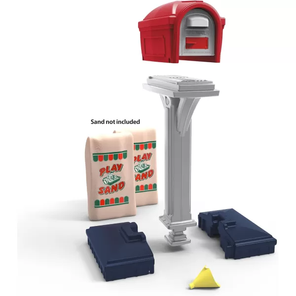 DigFree Easy Up Home Mailbox GraystoneBlack Made in The USAClassic Red White Blue Gray