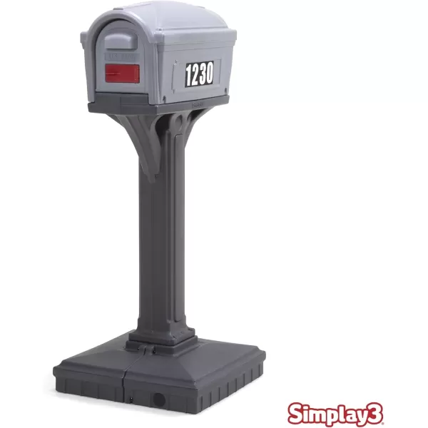 DigFree Easy Up Home Mailbox GraystoneBlack Made in The USAClassic Steel GrayCharcoal