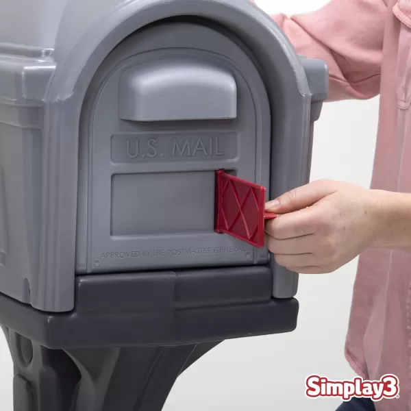 DigFree Easy Up Home Mailbox GraystoneBlack Made in The USAClassic Steel GrayCharcoal