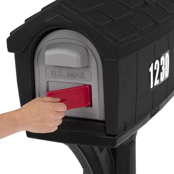 DigFree Easy Up Home Mailbox GraystoneBlack Made in The USAHome Black