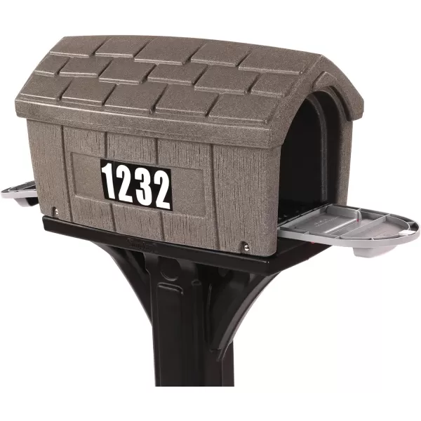 DigFree Easy Up Home Mailbox GraystoneBlack Made in The USAHome GraystoneBlack