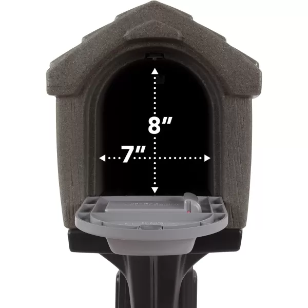 DigFree Easy Up Home Mailbox GraystoneBlack Made in The USAHome GraystoneBlack