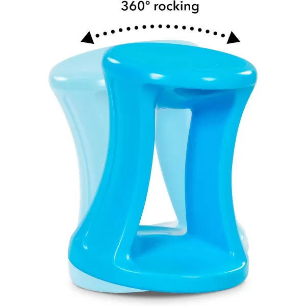 Simplay3 American Home Live Fit Active Balance Chair 17 Stool for Adults and Teens Ergonomic Office Desk Chair with Rock Wobble Tilt Motion for Learning Work and Study Union Blue17 Sky Blue