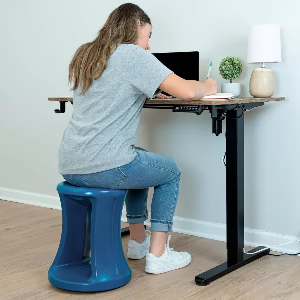 Simplay3 American Home Live Fit Active Balance Chair 17 Stool for Adults and Teens Ergonomic Office Desk Chair with Rock Wobble Tilt Motion for Learning Work and Study Union Blue17 Union Blue