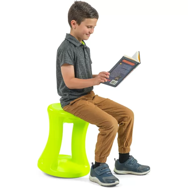 Simplay3 American Home Live Fit Active Balance Chair 17 Stool for Adults and Teens Ergonomic Office Desk Chair with Rock Wobble Tilt Motion for Learning Work and Study Union Blue17 Bright Lime Green