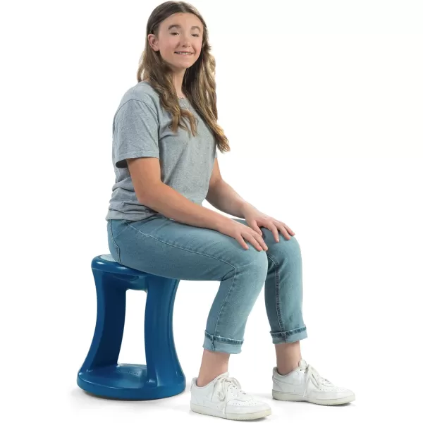 Simplay3 American Home Live Fit Active Balance Chair 17 Stool for Adults and Teens Ergonomic Office Desk Chair with Rock Wobble Tilt Motion for Learning Work and Study Union Blue17 2 Pack Union Blue