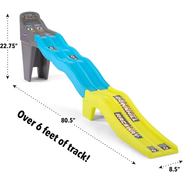 Simplay3 Fast Track Downhill Raceway Dual Racetrack for Kids Cars for Toddlers 2 Toy Race Cars Included Made in USASimplay3 Fast Track Downhill Raceway Dual Racetrack for Kids Cars for Toddlers 2 Toy Race Cars Included Made in USA