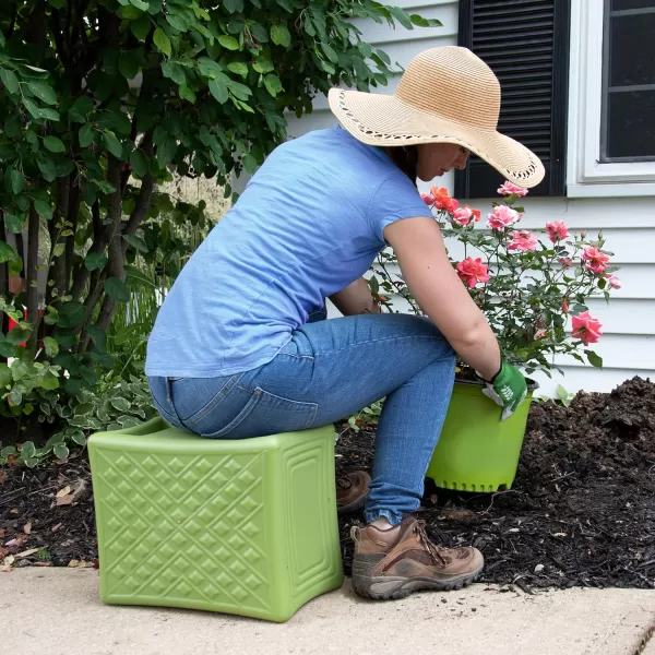 Simplay3 Handy Home 3Level Heavy Duty WorkGarden Seat  12 x 15 x 9  Gray Made in USAGreen