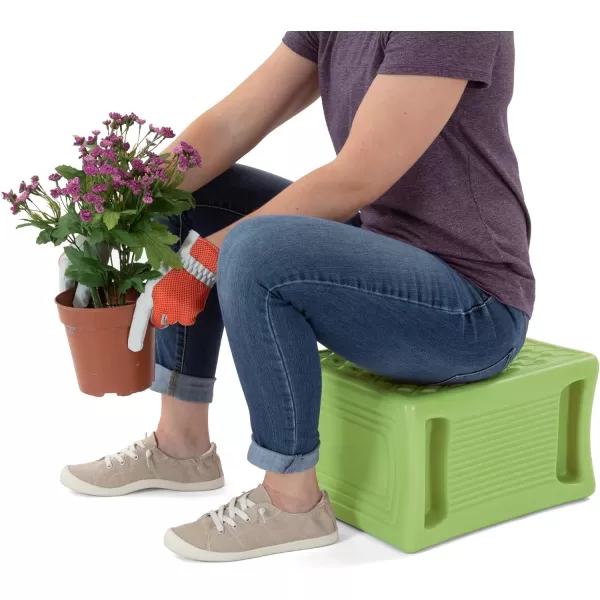 Simplay3 Handy Home 3Level Heavy Duty WorkGarden Seat  12 x 15 x 9  Gray Made in USAGreen