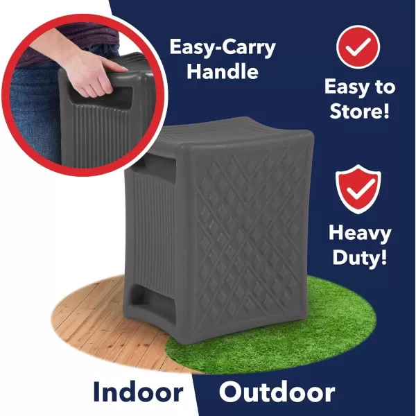 Simplay3 Handy Home 3Level Heavy Duty WorkGarden Seat  12 x 15 x 9  Gray Made in USAGrey