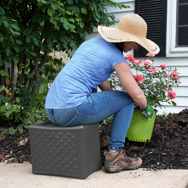 Simplay3 Handy Home 3Level Heavy Duty WorkGarden Seat  12 x 15 x 9  Gray Made in USAGrey