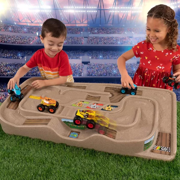 Simplay3 Portable Carry and Go Kids Race Track Toy Car Train Table 2Sided No Assembly for Children 3 4 5 6 7 Years Old Boys Girls Made in USASimplay3 Portable Carry and Go Kids Race Track Toy Car Train Table 2Sided No Assembly for Children 3 4 5 6 7 Years Old Boys Girls Made in USA