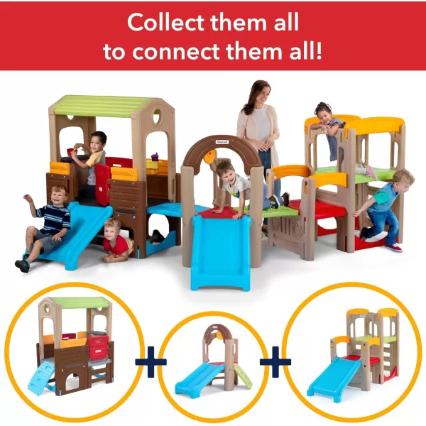 Simplay3 Sunny Day Indoor or Outdoor Cottage Picnic Playhouse for Toddlers and Young Children with Kitchenette and Picnic TableActivity Climber