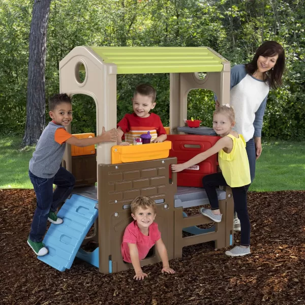 Simplay3 Sunny Day Indoor or Outdoor Cottage Picnic Playhouse for Toddlers and Young Children with Kitchenette and Picnic TableDiscovery Playhouse