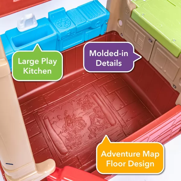 Simplay3 Sunny Day Indoor or Outdoor Cottage Picnic Playhouse for Toddlers and Young Children with Kitchenette and Picnic TableMini Modular