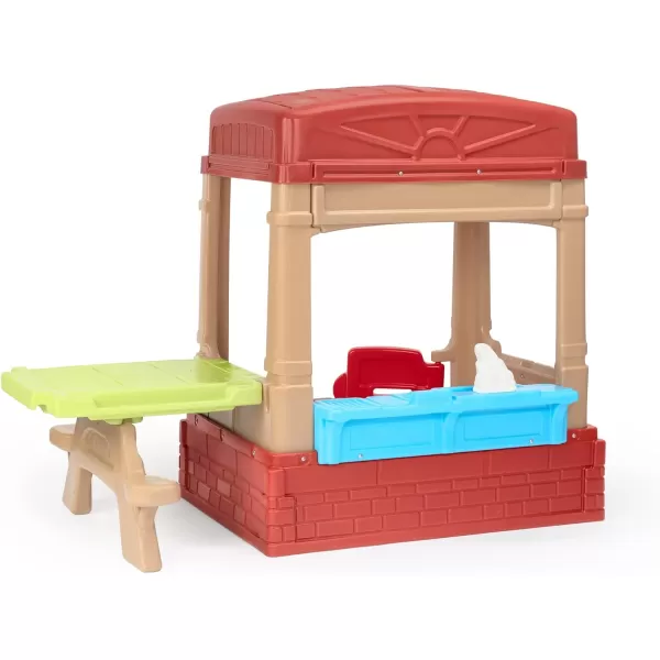 Simplay3 Sunny Day Indoor or Outdoor Cottage Picnic Playhouse for Toddlers and Young Children with Kitchenette and Picnic TablePicnic Playhouse