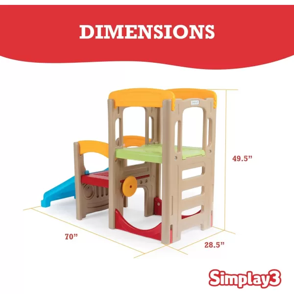 Simplay3 Young Explorers Adventure Climber  Indoor Outdoor Crawl Climb Drive Slide YearRound Playset for ChildrenSimplay3 Young Explorers Adventure Climber  Indoor Outdoor Crawl Climb Drive Slide YearRound Playset for Children