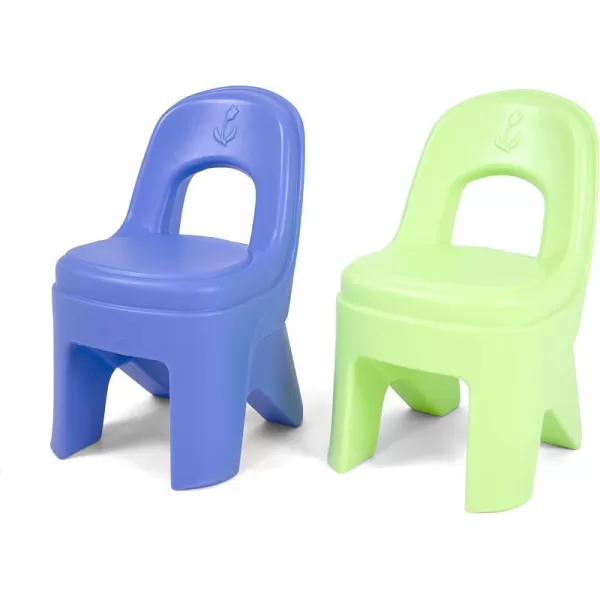 Simplay3 Play Around Kids Chair 2Pack of Toddler Chairs for Play Table  Blue and Lime Green Made in USAPeriwinkle Blue and Lime