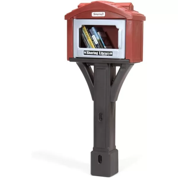 Simplay3 Sharing Library for Outdoor Use Little Sharing Library for Neighborhoods Parks and Schools  Brown Made in USABrown