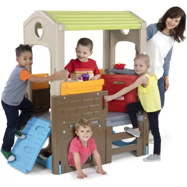 Simplay3 Sunny Day Indoor or Outdoor Cottage Picnic Playhouse for Toddlers and Young Children with Kitchenette and Picnic TableDiscovery Playhouse